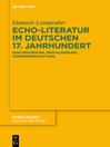Echo-Literatur im deutschen 17. Jahrhundert